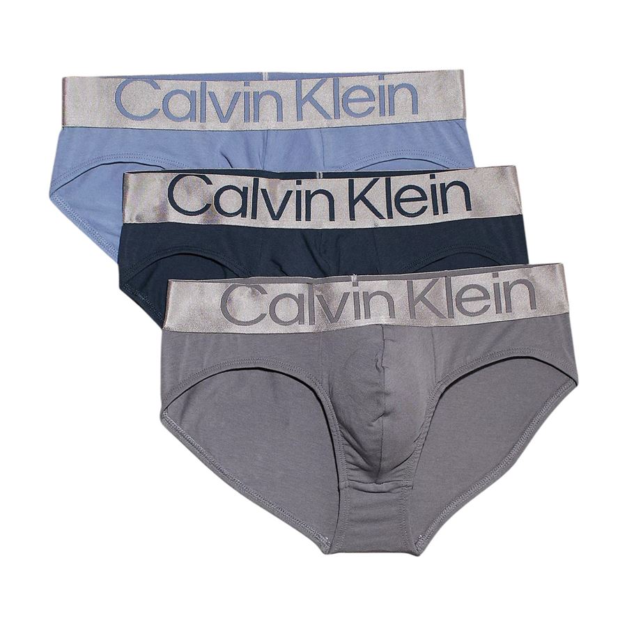 Slip da uomo in confezione da 3 - Steel cotton Calvin Klein | NB3129APZD